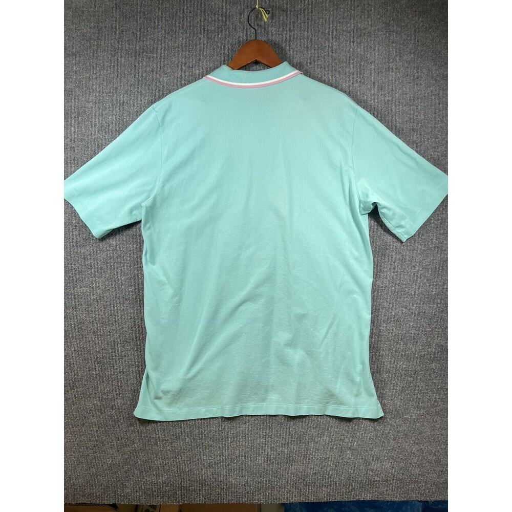 Polo Ralph Lauren Golf Fit Polo Shirt Men's XL Blue Pink Trim Short Sleeve - Picture 11 of 12